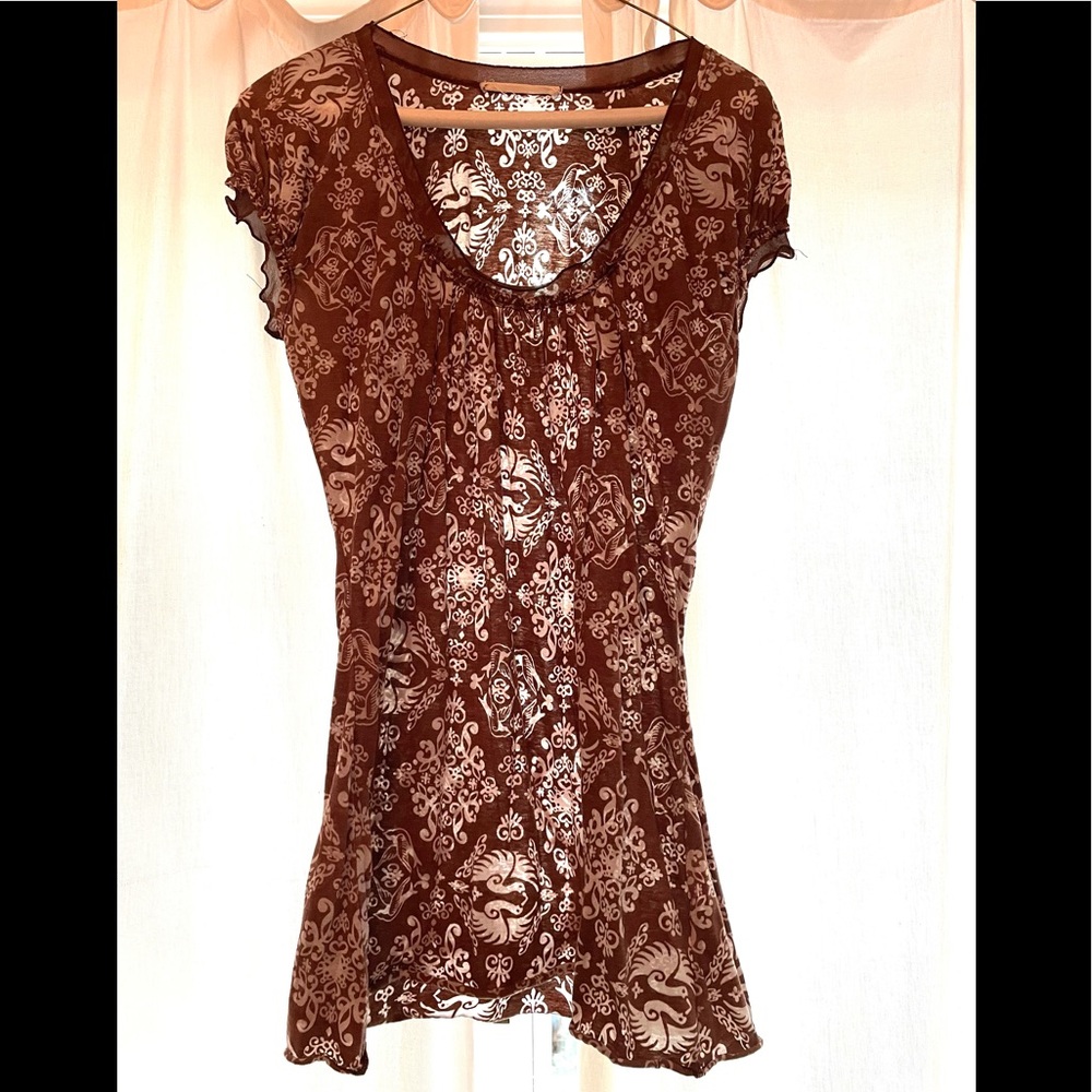 Women’s Brown & Grey Shirt